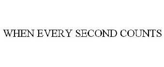 WHEN EVERY SECOND COUNTS