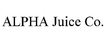 ALPHA JUICE CO.