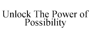 UNLOCK THE POWER OF POSSIBILITY
