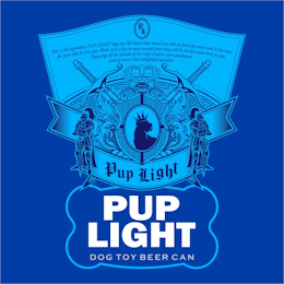PUP LIGHT DOG TOY BEER CAN