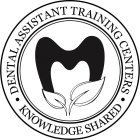 · DENTAL ASSISTANT TRAINING CENTERS · KNOWLEDGE SHARED ·
