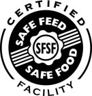 CERTIFIED SAFE FEED SFSF SAFE FOOD FACILITY