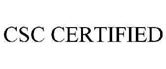 CSC CERTIFIED