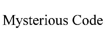 MYSTERIOUS CODE