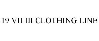 19 VII III CLOTHING LINE