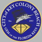 CITY OF KEY COLONY BEACH GEM OF THE FLORIDA KEYS EST. 1957