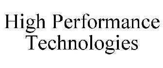 HIGH PERFORMANCE TECHNOLOGIES