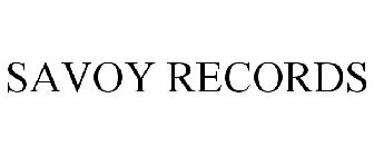 SAVOY RECORDS