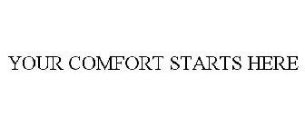YOUR COMFORT STARTS HERE
