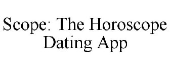 SCOPE: THE HOROSCOPE DATING APP
