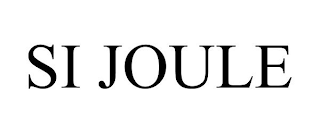 SI JOULE