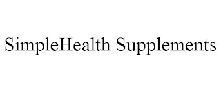 SIMPLEHEALTH SUPPLEMENTS