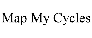 MAP MY CYCLES