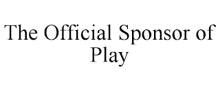 THE OFFICIAL SPONSOR OF PLAY