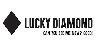 LUCKY DIAMOND CAN YOU SEE ME NOW? GOOD!