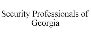 SECURITY PROFESSIONALS OF GEORGIA