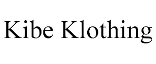 KIBE KLOTHING