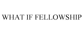 WHAT IF FELLOWSHIP