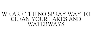 WE ARE THE NO SPRAY WAY TO CLEAN YOUR LAKES AND WATERWAYS