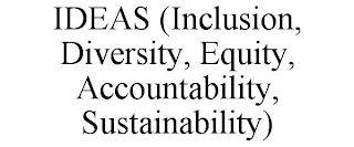IDEAS (INCLUSION, DIVERSITY, EQUITY, ACCOUNTABILITY, SUSTAINABILITY)