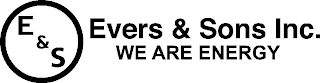 E&S EVERS & SONS INC. WE ARE ENERGY