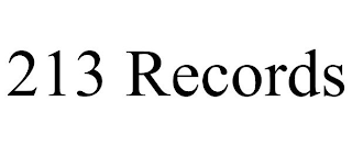 213 RECORDS