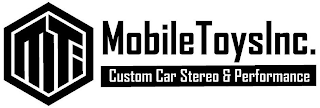 MTI MOBILE TOYS INC. CUSTOM CAR STEREO & PERFORMANCE
