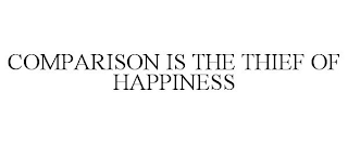 COMPARISON IS THE THIEF OF HAPPINESS