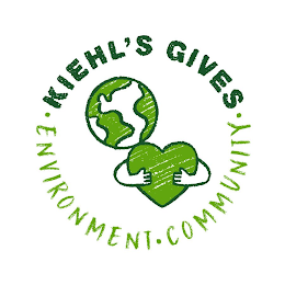 KIEHL'S GIVES · ENVIRONMENT · COMMUNITY ·