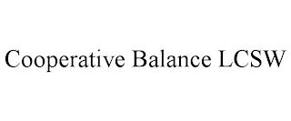 COOPERATIVE BALANCE LCSW