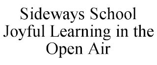 SIDEWAYS SCHOOL JOYFUL LEARNING IN THE OPEN AIR