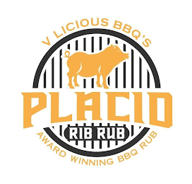 V LICIOUS BBQ'S PLACID RIB RUB AWARD WINNING BBQ RUB