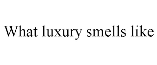 WHAT LUXURY SMELLS LIKE