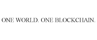 ONE WORLD. ONE BLOCKCHAIN.