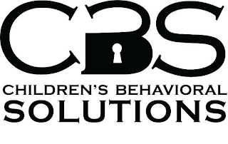 CBS CHILDREN'S BEHAVIORAL SOLUTIONS