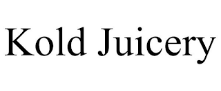 KOLD JUICERY