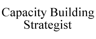 CAPACITY BUILDING STRATEGIST