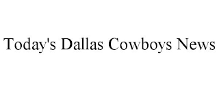 TODAY'S DALLAS COWBOYS NEWS