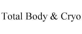 TOTAL BODY & CRYO