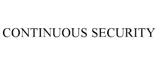 CONTINUOUS SECURITY
