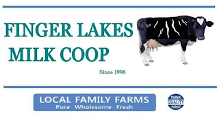 FINGER LAKES MILK COOP SINCE 1996 LOCAL FAMILY FARMS PURE WHOLESOME FRESH THINK QUALITY FIRST