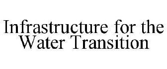 INFRASTRUCTURE FOR THE WATER TRANSITION