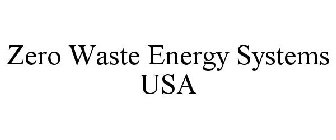 ZERO WASTE ENERGY SYSTEMS USA