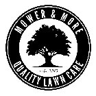 MOWER & MORE QUALITY LAWN CARE EST. 2015