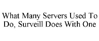 WHAT MANY SERVERS USED TO DO, SURVEILL DOES WITH ONE