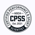 NSCA CPSS EST. 2021 CERTIFIED PERFORMANCE & SPORT SCIENTIST