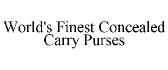 WORLD'S FINEST CONCEALED CARRY PURSES