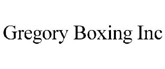 GREGORY BOXING INC