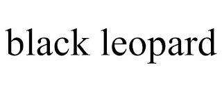 BLACK LEOPARD