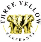 THREE YELLOW ELEPHANTS